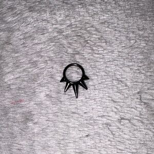 Black Spiked Septum (16g)